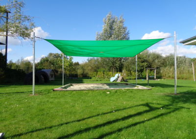 Sonnensegelanlage