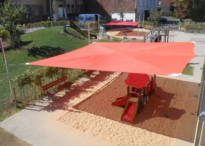 Sonnensegel Kindergarten Spielplatz